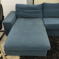 【✨ゆったりサイズ❗️人気ブランド❗️ブルー系❗️組み換えOK❗️✨】定価¥92,990円が何とこの価格！！ IKEA/イケア 3Pカウチソファ