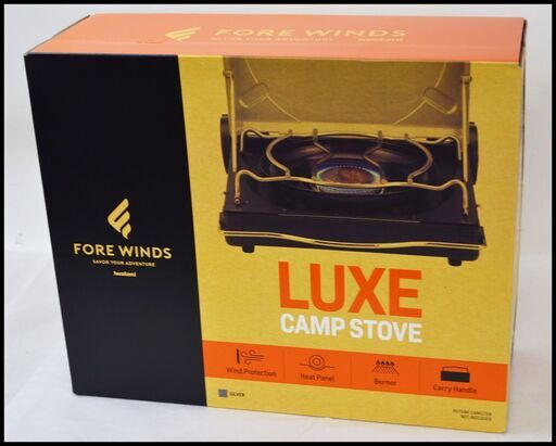 未開封 イワタニ ラックス キャンプストーブ FW-LS01-SL FORE WINDS LUXE シルバー ガス カセットフー