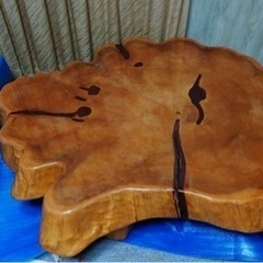 切り株座卓　美品