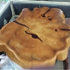 切り株座卓　美品