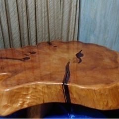 切り株座卓　美品