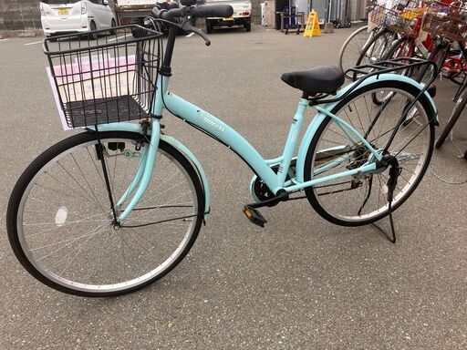 26インチ 自転車 シティサイクル impress カゴ ギア付き No.320● ※現金、クレジット、スマホ決済対応※