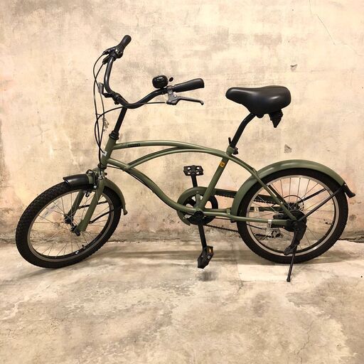 ✨期間限定・特別価格✨HOLLY／ホーリー ビーチクルーザー マットグリーン 20インチ Switch bicycle 中古自転車