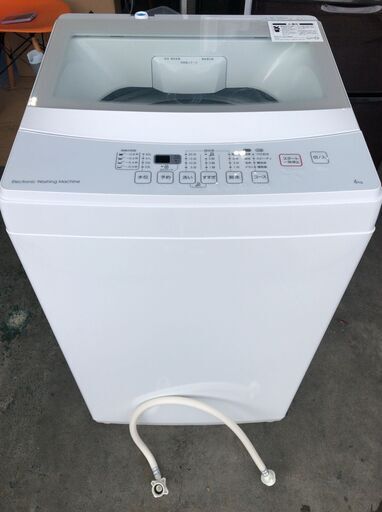 NITORI 全自動洗濯機 NTR60 6kg 2019年製 D114G019