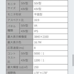 ASTEX スマートテレビ　Android TV 4K 43V型