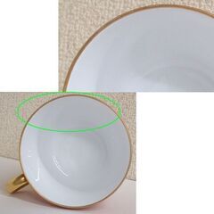 未使用品★大倉陶園 モーニング カップ＆ソーサー 漆蒔 朱赤 金縁　☆ PayPay(ペイペイ)決済可能 ☆ 札幌市 豊平区 平岸