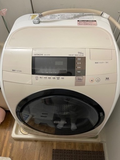 【決まりました】HITACHI ドラム式洗乾燥機 BD-V3700 2015年製