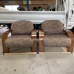 キツツキ 飛騨家具 一人掛けソファー 2点セット