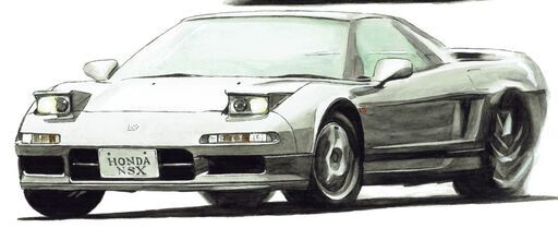 NC-221 NSX/S600/S800 限定版画 直筆サイン有 額装済 作家 平右ヱ門