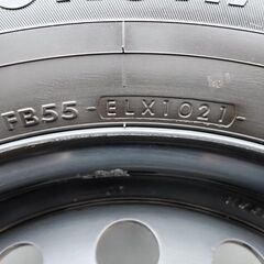 【中古】ヨコハマタイヤJOB　195/80R15LT　キャラバン 純正ホイール 4本　1組限り