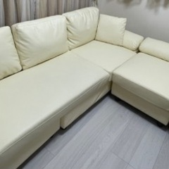 3人掛けソファホワイト