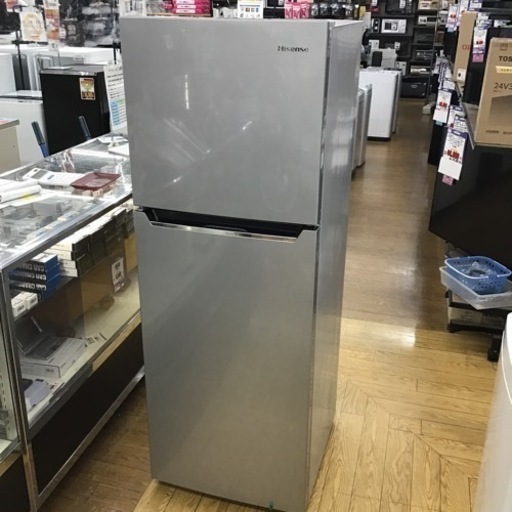 #L-23【ご来店頂ける方限定】Hisenseの2ドア冷凍冷蔵庫です