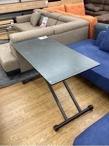 KL-14【新入荷 アウトレット】松田家具 ゼファー セラミック 昇降テーブル グレー