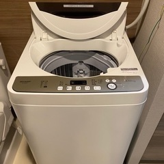 【ネット決済】シャープ 洗濯機　ES-GE6D 一人暮らし向け