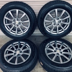 冬タイヤ 195/65R15 プリウス等用アルミ付きスタッドレス 4本組