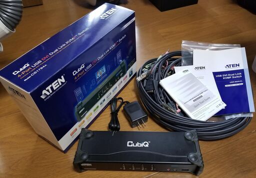 ATEN 4ポートデュアルリンクDVI対応 KVMPスイッチ CS1784A 中古完動品！！