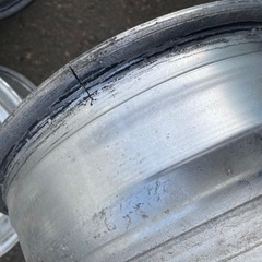 決まりました。旧車　ロンシャン　4本セット　14インチ　5穴　一本割れあり　歪み少しあり