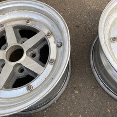 決まりました。旧車　ロンシャン　4本セット　14インチ　5穴　一本割れあり　歪み少しあり
