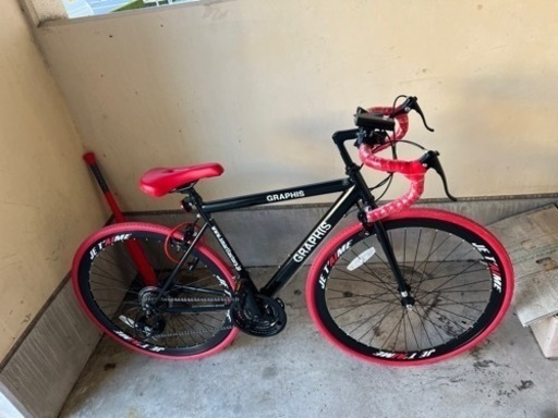 ロードバイク GRAPHIS 組立式 +スケボー×2 - ロードバイク 
