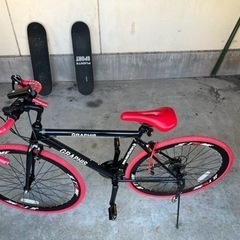ロードバイク　GRAPHIS  組立式　+スケボー×2