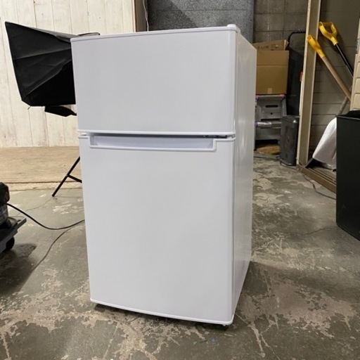 12/11終HN ハイアール ノンフロン 冷凍冷蔵庫 BR-85A 2021年製 ホワイト 冷蔵庫 菊倉MZ