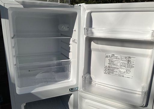 【RKGRE-027】特価！ニトリ/106L 2ドア冷凍冷蔵庫/NTR-106WH/中古品/2021年製/当社より近隣無料配達！