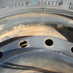 【来店取替】軽バントラック用 新品スタッドレスタイヤ 145R12 6PR 4本セット 鉄ホイール付き 