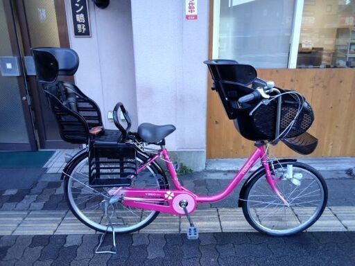 VIRGO[ビルゴ] Mona 22/26吋子供乗せ自転車(幼児2人同乗基準適合車)ピンク色