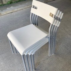 IKEA ★椅子8脚★イス　8個　軽量　イケア　パイプ椅子　会議用椅子