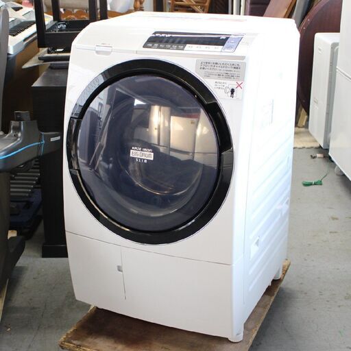 T571) 日立 洗濯11.0kg 乾燥6.0kg 2018年製 ドラム式洗濯機 BD-SV110BL