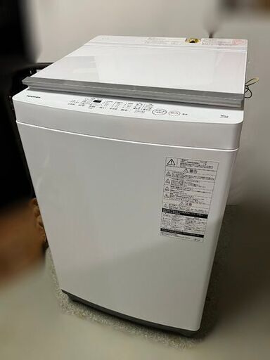 【菊水倉庫保管】東芝 全自動洗濯機 AW-10M7(W) 全自動洗濯機 10kg 2021年製/札幌市白石区店頭引取りOK