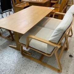 【愛品館 江戸川店】無印（MUJI）ダイニングテーブル3点セット ID:152-008239-007