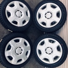 冬タイヤ 155/65R14 軽自動車コンパクトカー用ホイール付スタッドレス 