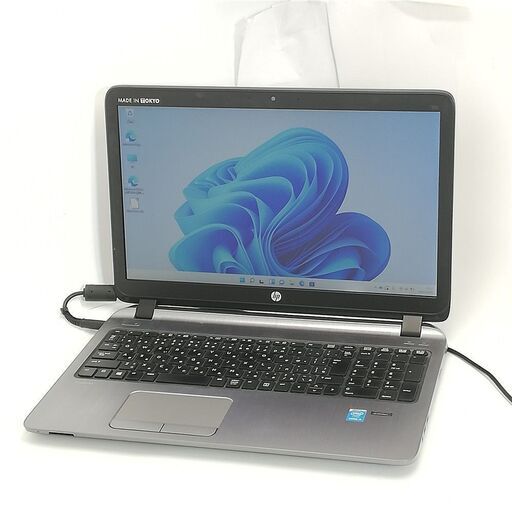 保証付 日本製 Wi-Fi有 15.6型 ノートパソコン HP 450 G2 中古良品 第4世代Core i5 4GB DVD 無線 Bluetooth カメラ Windows11 Office