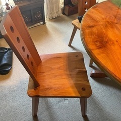 レジンテーブル　椅子付き