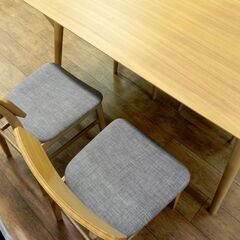 ニトリ フィルン 4人掛けダイニングセット イス×4脚 幅150×奥80×高70cm ナチュラル系 食卓 テーブル 家具 札幌市 厚別区