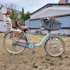 丸石サイクル ふらっかーずスティーナ OGK製リアチャイルドシート付き
