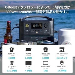 【EcoFlow 】【新品】【未使用】【未開封】ポータブル電源 RIVER Max 576Wh 出力600W
