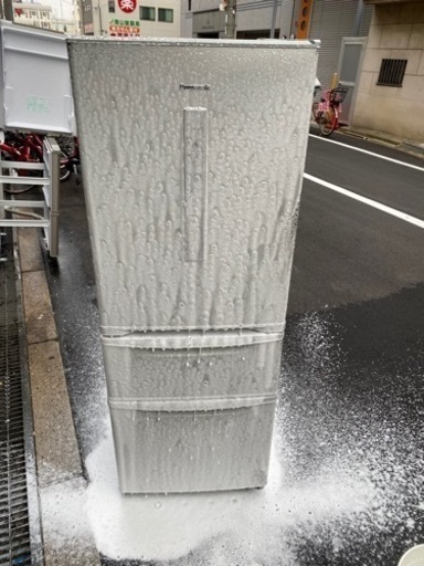 泡洗浄大型冷蔵庫パナソニック321L 自動製氷機付き大阪市内配達設置無料保証有り