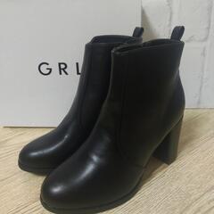 GRL　グレイル　黒　ショートブーツ　新品　24cm