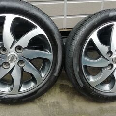 中古アルミタイヤ165.55R14 日産純正アルミ