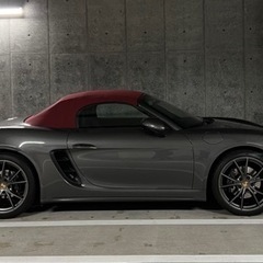 ポルシェ718ボクスター純正幌(赤色)