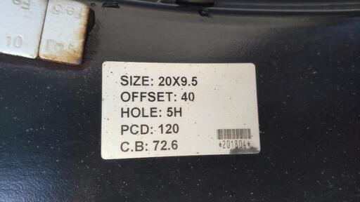 【値下げ】BMW X3(E83)20インチ Mパフォーマンス ホイール＆タイヤ F245/30 R275/30