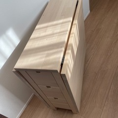 人気！IKEA ノールデンNORDEN 引き出し付きテーブル
