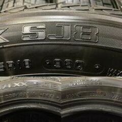 DUNLOP WINTER MAXX SJ8 225/55R18 18インチ スタッドレス 4本 2018年製 デリカD:5 アウトランダー等　(TE857) クレジットカード QRコード決済可能 