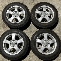 スタッドレスタイヤ バリ溝！ 165/70R14 4本セット アルミ付き