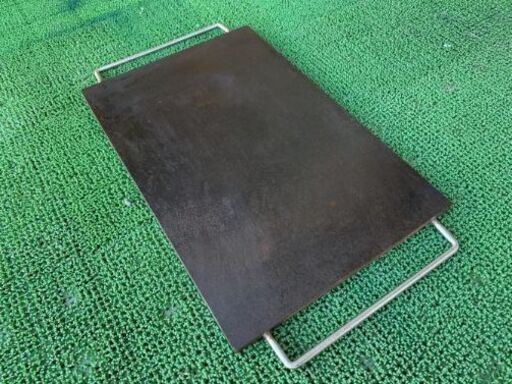 【埼玉引き取り】取っ手付き極厚鉄板 600mm x 400mm x 15mm 30kg