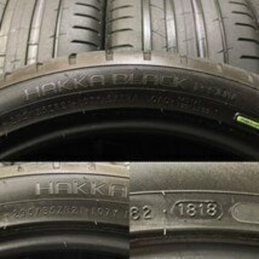 走行短め nokian HAKKA BLACK2 SUV 295/35R21 21インチ 夏タイヤ 4本 