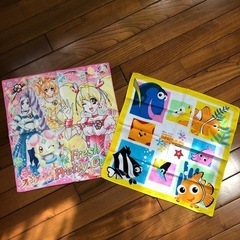 お弁当包みやランチョンマットに！2枚セット　中古