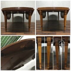 🔷🔶🔷〇ba13/51  CARPANELLI ダイニングテーブル ダイニングチェア 5脚 ダイニングセット 象嵌 カルパネリ 超高級家具 🔷🔶🔷